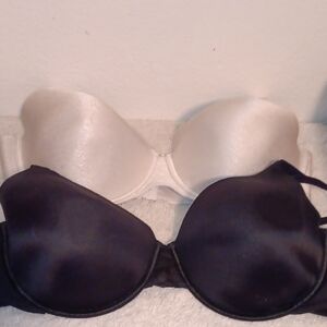 Vanity Fair Elegant Black and White Beauty Back Bra Duo  76528 and 76345